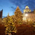L'albero di Natale in piazzetta Reale