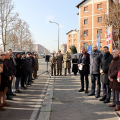 La Commemorazione presso la lapide dedicata agli Esuli Istriani, Fiumani e Dalmati in  Corso Cincinnato angolo via Pirano