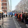 La Commemorazione presso la lapide dedicata agli Esuli Istriani, Fiumani e Dalmati in  Corso Cincinnato angolo via Pirano