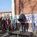 La Commemorazione presso la lapide dedicata agli Esuli Istriani, Fiumani e Dalmati in  Corso Cincinnato angolo via Pirano