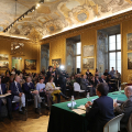 La Conferenza stampa Biennale Democrazia 2023 nella Sala Feste di Palazzo Madama