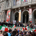 Piazza Carlo Alberto, Torino - 162° Anniversario dell'Unità d'Italia