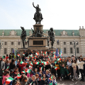 Piazza Carlo Alberto, Torino - 162° Anniversario dell'Unità d'Italia