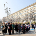 Mercoledì 22 marzo 2023,  Lingotto Fiere: presentazione del restauro dell'opera "Locus of rain" di Susumu Shingu