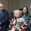 Il Sindaco Stefano Lo Russo con Consolata Soleri Beraudo di Parlormo e Valentina Cera, Città Metropolitana