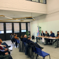 Inaugurazione della postazione con bandiere LGBTQ+ per la 'Giornata internazionale della visibilità delle persone Transgender