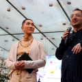 Kodo Nishimura e Davide Quadrio , direttore di MAO Museo d'Arte Orientale