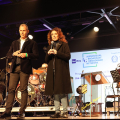 L'Assessora Chiara Foglietta sul palco delle OGR