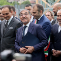 L'arrivo del presidente del Senato Ignazio La Russa