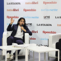 Max Angioni allo stand de La Stampa
