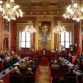 Un momento della cerimonia in Sala Rossa
