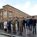 Le autorità presenti alla Cerimonia dell'Ammainabandiera