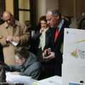 Il banco registrazioni dei partecipanti