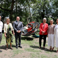 Da sinistra: Alessio Re, Fondazione Santagata; Rosanna Purchia, Assessora alla Cultura della Città di Torino; Fares Kallas, Syria Trust for Development; Enrica Pagella, Direttrice Musei Reali; Reme Sakr, Syria Trust for Development