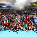 Festa al pala Gianni Asti con le azzurre e i giovani volontari