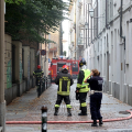Incendio in un alloggio Atc in via Bellezia