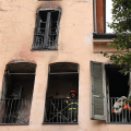 Incendio in un alloggio Atc in via Bellezia