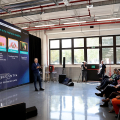 Un momento dell inaugurazione del Battery Technology Center