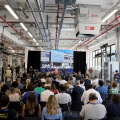 Un momento dell inaugurazione del Battery Technology Center