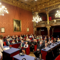 Sala Rossa: Cerimonia di conferimento del sigillo civico ad Annibale Crosignani
