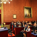 Sala Rossa: Cerimonia di conferimento del sigillo civico ad Annibale Crosignani