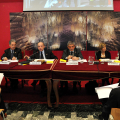 I relatori della conferenza stampa