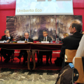 I relatori della conferenza stampa