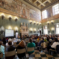 Un momento della conferenza stampa