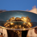 Un momento dell'inaugurazione di Luci d'Artista in piazza Carlo Alberto