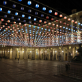 Tappeto volante, Daniel Buren -  piazza Palazzo di Città
