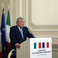 La conferenza stampa di chiusura del vertice con Antonio Tajani
