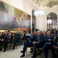 La conferenza stampa di chiusura del vertice