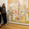 Lucy McKenzie e Lucrezia Calabrò Visconti curatrice della mostra