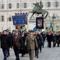 Piazza Castello Giorno Unità Nazionale e Festa delle Forze Armate. Cerimonia Alza Bandiera