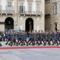 Piazza Castello Giorno Unità Nazionale e Festa delle Forze Armate. Cerimonia Alza Bandiera
