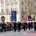 Piazza Castello Giorno Unità Nazionale e Festa delle Forze Armate. Cerimonia Alza Bandiera