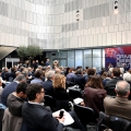 Un momento della conferenza stampa
