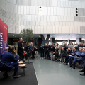 Un momento della conferenza stampa