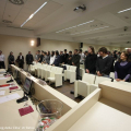 L\'incontro si conclude con l\'Inno Nazionale
