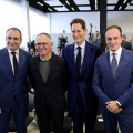 Stefano Lo Russo, Carlos Tavares, John Elkann, Alberto Cirio