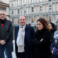 Gli Assessori Tresso, Chiavarino e Foglietta in via San Secondo