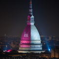 La Mole illuminata di rosa