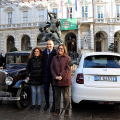 Il Sindaco Stefano Lo Russo con la Vicesindaca Michela Favaro e l’assessora alla Transizione Ecologica e alla Mobilità Chiara Foglietta