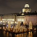 Il boschetto di Natale in piazzetta Reale