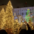 Il boschetto di Natale e il videomapping "Sette storie di Natale di Gianni Rodari"