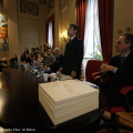 Un momento della conferenza stampa