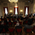 Un momento della conferenza stampa