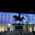 Torino, Piazza San Carlo. Videomapping 'Città Fantastica. Favole d’inverno'
