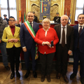 Consegna delle Medaglie d'Onore: Morino Cesare, riceve la figlia Paola