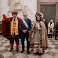 Il Sindaco Stefano Lo Russo con Gianduja e Giacometta